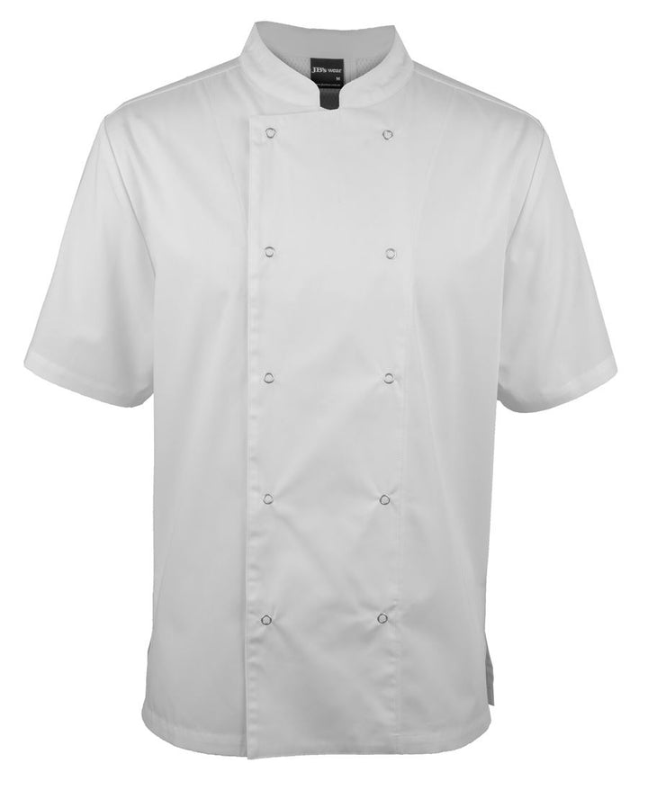 5CJS - JB's Wear - S/S Snap Button Chefs Jacket White