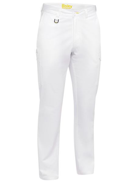 BPC6008 - Bisley - Stretch Cotton Drill Cargo Pants - Painters Colour White