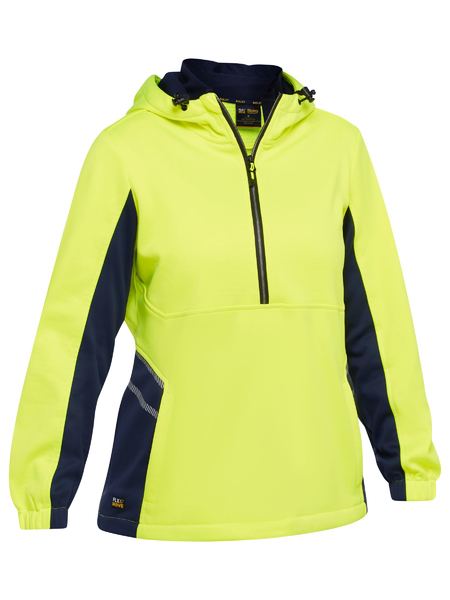 BKL6571 - Bisley - Women's Hi-Vis Liquid Repellent Fleece Hoodie