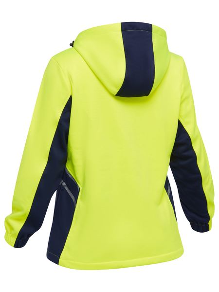 BKL6571 - Bisley - Women's Hi-Vis Liquid Repellent Fleece Hoodie