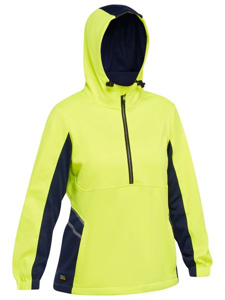 BKL6571 - Bisley - Women's Hi-Vis Liquid Repellent Fleece Hoodie