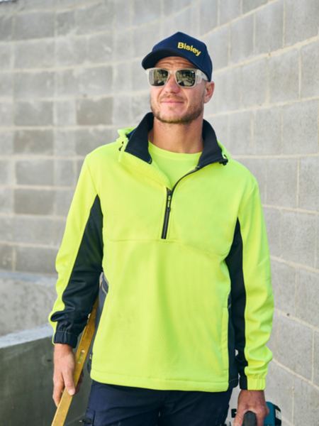 BK6571- Bisley - Hi-Vis Liquid Repellent Fleece Hoodie 