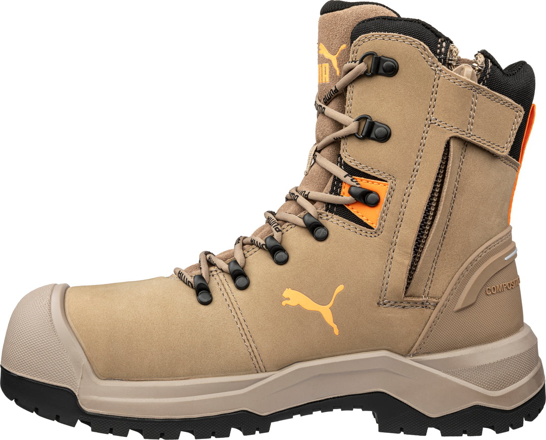 PU632787 - Puma Safety - Iron 8" HD Zip Boot - Stone