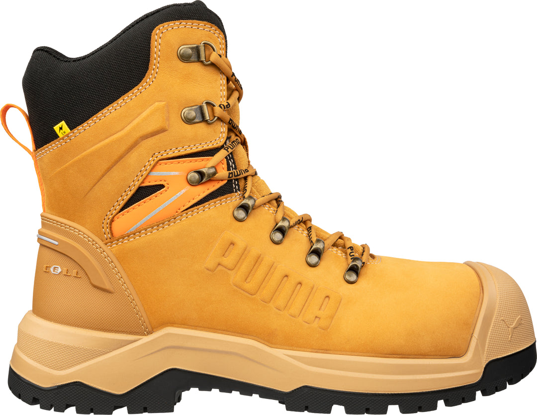 PU632797 - Puma Safety - Iron 8" HD Zip Boot - Wheat