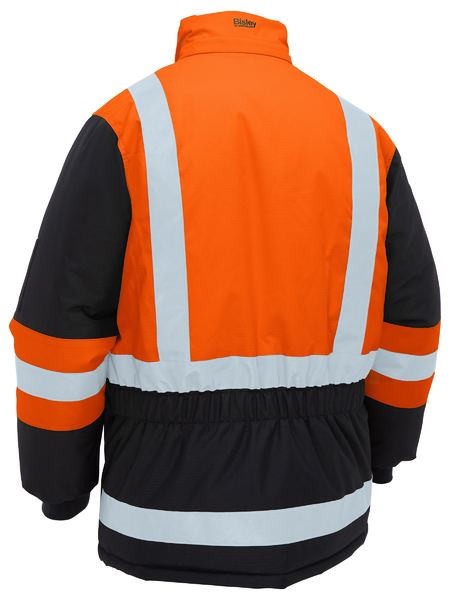 BJ6454HT - Bisley - H Taped Hi Vis Hooded Freezer Jacket