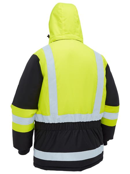 BJ6454HT - Bisley - H Taped Hi Vis Hooded Freezer Jacket