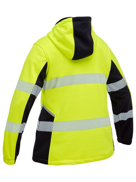 BKL6571T - Bisley - Women's Hi-Vis Taped Liquid Repellent Fleece Hoodie