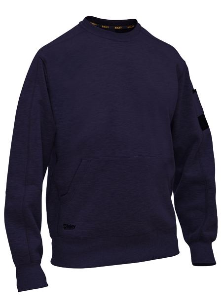 BK6723 - Bisley - Crew Neck Fleece Jumper Navy