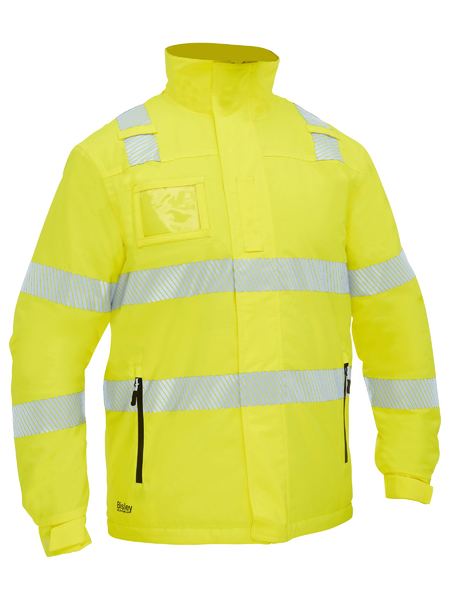 BJ6842T - Bisley - USB Taped Hi Vis Heated Jacket with Hood