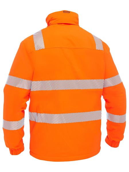 BJ6842T - Bisley - USB Taped Hi Vis Heated Jacket with Hood