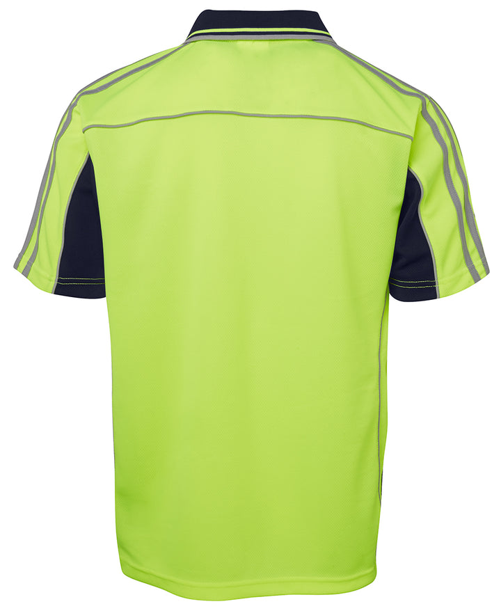 6AT4S - JB'S Wear - Hi-Vis Arm Tape Polo - Short Sleeve