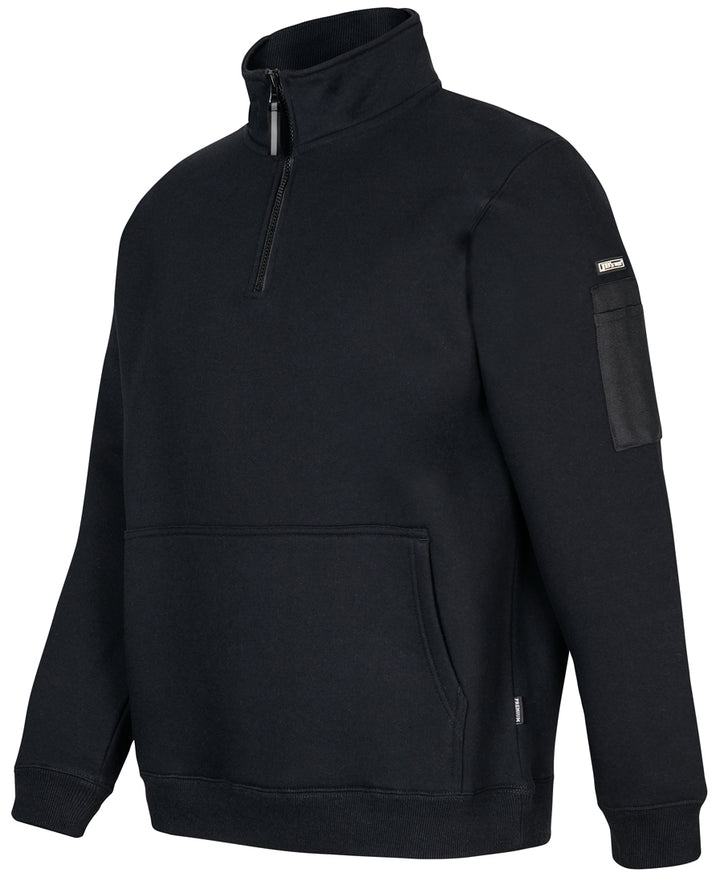 6CHF - JB's Wear - 350 Premium Trade 1/2 Zip Fleece Black 