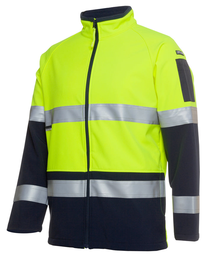 6D4LJ - JB's Wear - Hi-Vis D+N Softshell Jacket Lime/Navy
