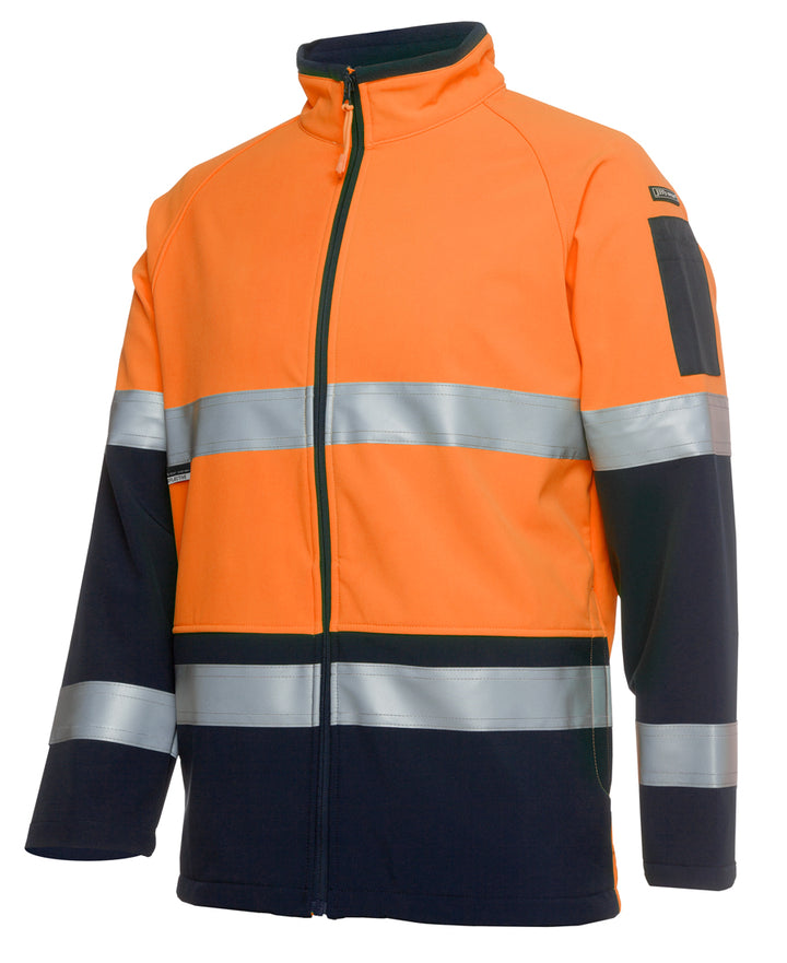 6D4LJ - JB's Wear - Hi-Vis D+N Softshell Jacket Orange/Navy