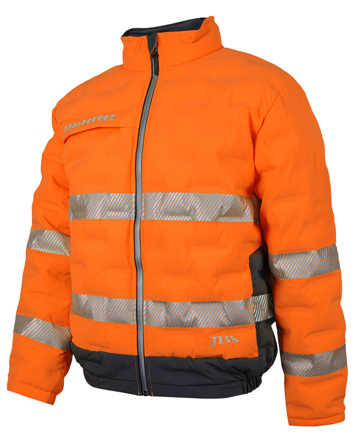 6DGJ - JB's Wear - Hi-Vis (D+N) Graphene Puffer Jacket Orange/Charcoal