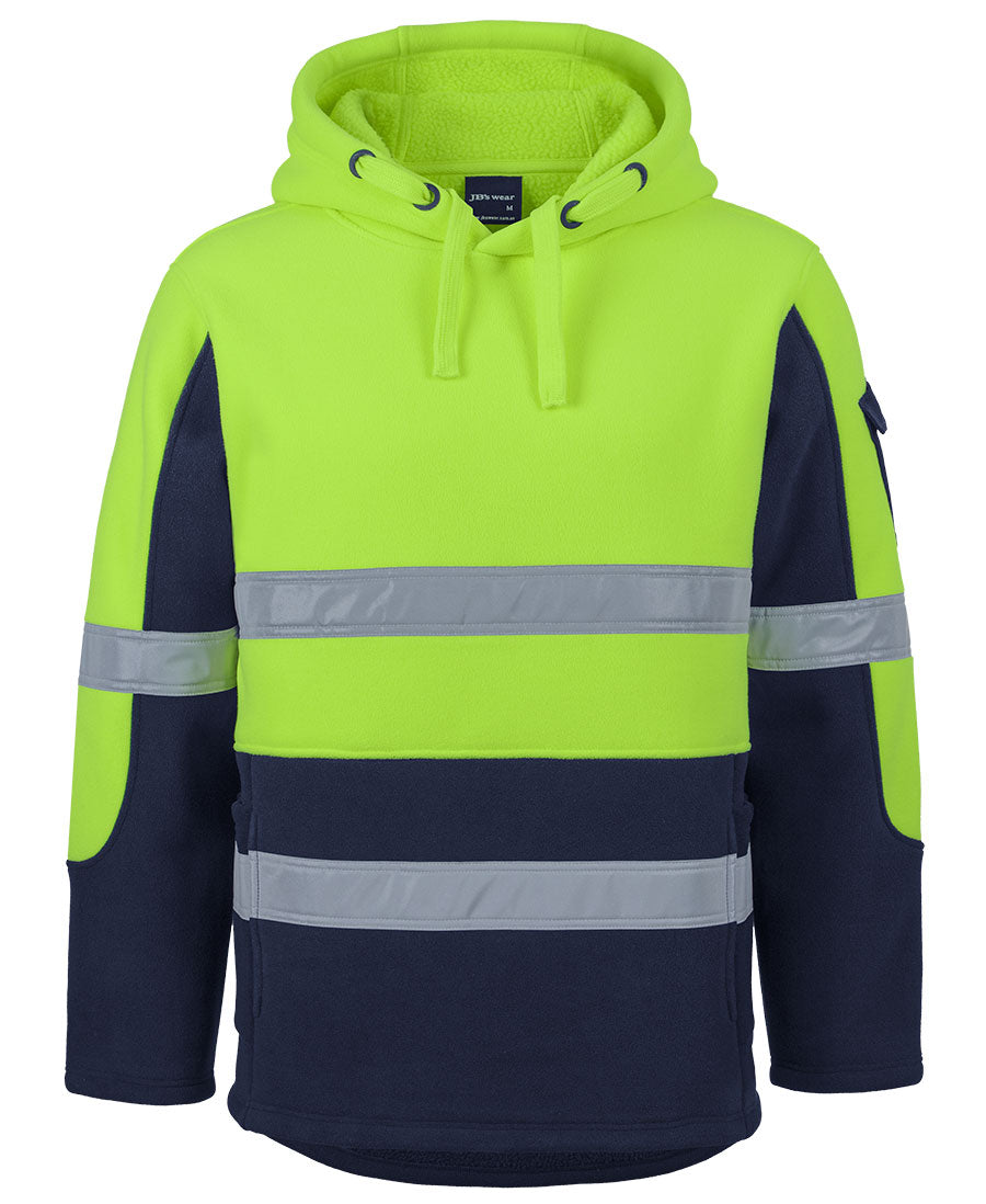 6DLP - JB's Wear - Hi-Vis D+N 450g Pullover Shepherd Hoodie Lime/Navy