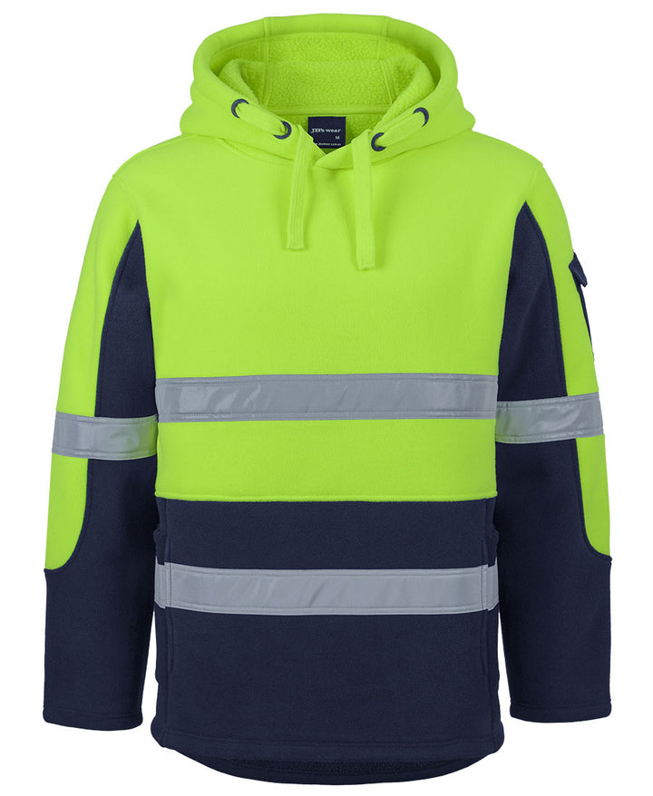 6DLP - JB's Wear - Hi-Vis D+N 450g Pullover Shepherd Hoodie Lime/Navy