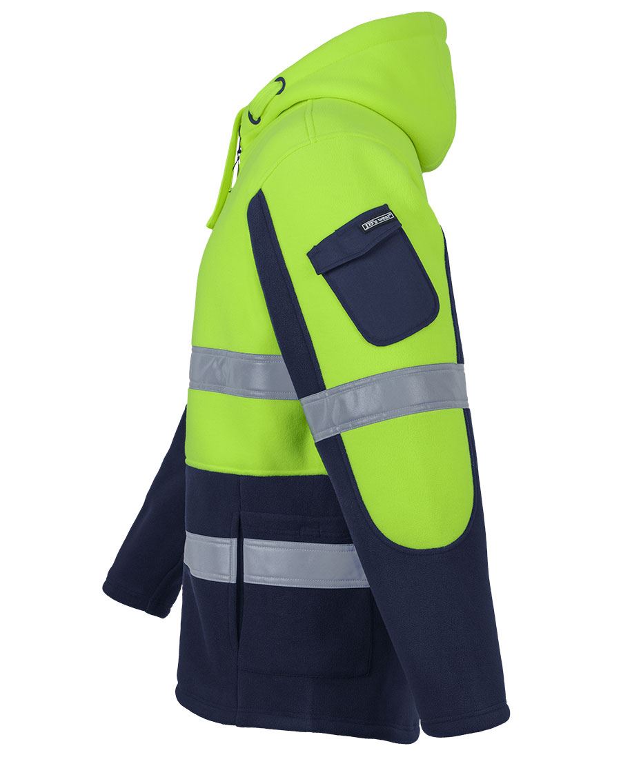 6DLZ - JB's - Hi Vis D+N 450g Full Zip Shepherd Hoodie