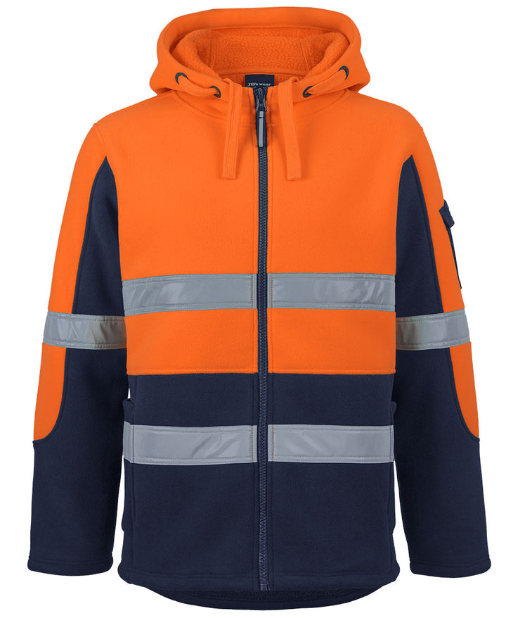 6DLZ - JB's - Hi Vis D+N 450g Full Zip Shepherd Hoodie