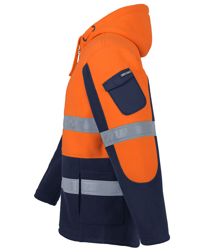 6DLZ - JB's - Hi Vis D+N 450g Full Zip Shepherd Hoodie