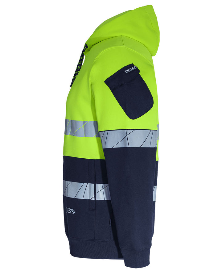 6DPFP - JB's Wear - Hi-Vis 450g Pullover Hoodie with Fragmented Tape