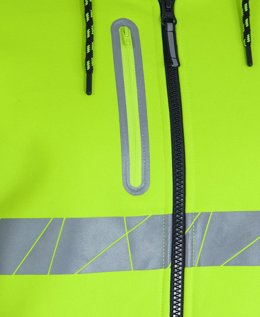 6DPFZ - JB's Wear - Hi-Vis 450g Full Zip Hoodie with Fragmented Tape