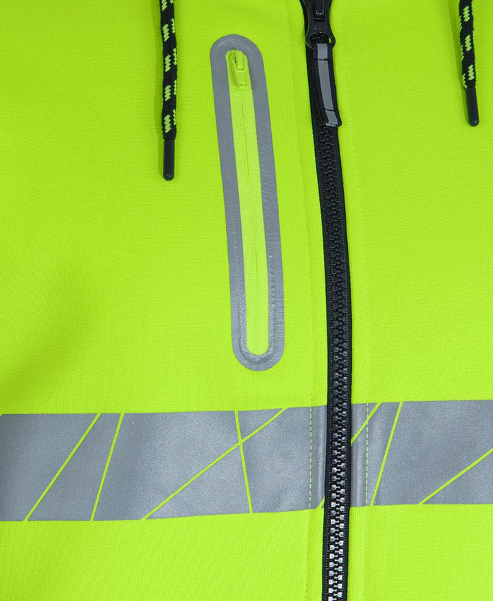 6DPFZ - JB's Wear - Hi-Vis 450g Full Zip Hoodie with Fragmented Tape