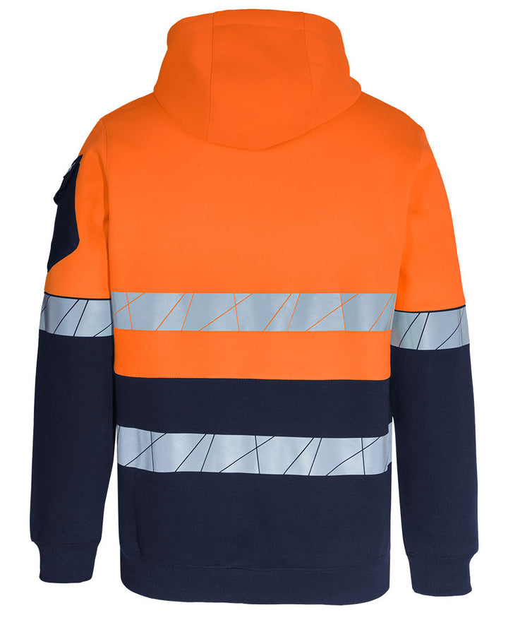 6DPFZ - JB's Wear - Hi-Vis 450g Full Zip Hoodie with Fragmented Tape