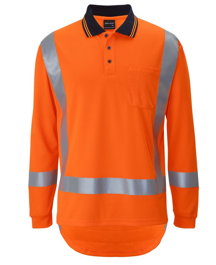 6DTLP - JB's Wear - Hi Vis TTMC-W L/S Non-Cuff Polo (Day/Night)