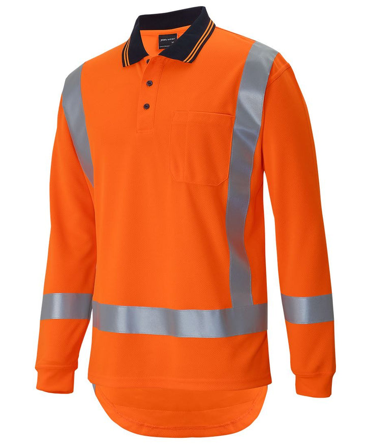 6DTLP - JB's Wear - Hi Vis TTMC-W L/S Non-Cuff Polo (Day/Night)