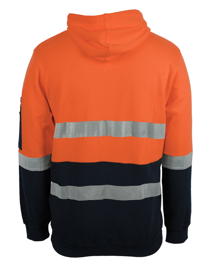 6DVPM - JB's Wear - Hi Vis 310g Cotton Pullover Fleece Hoodie (Day/Night)