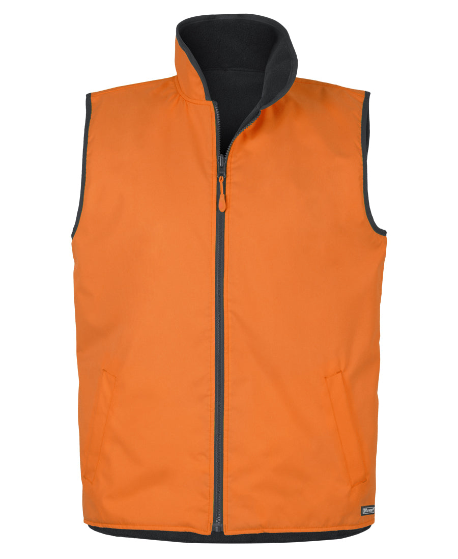 6HRV - JB's Wear - Hi-Vis 4602.1 Reversible Vest Orange/Navy 