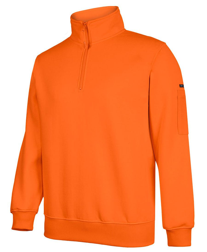 6HVFH - JB's Wear - Hi-Vis 1/2 Zip Neck Sweatshirt - Day Certification