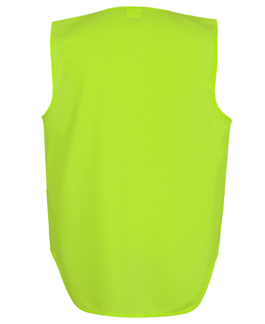 6HVSW - JB's Wear - Hi Vis Zip Drop Tail Safety Vest