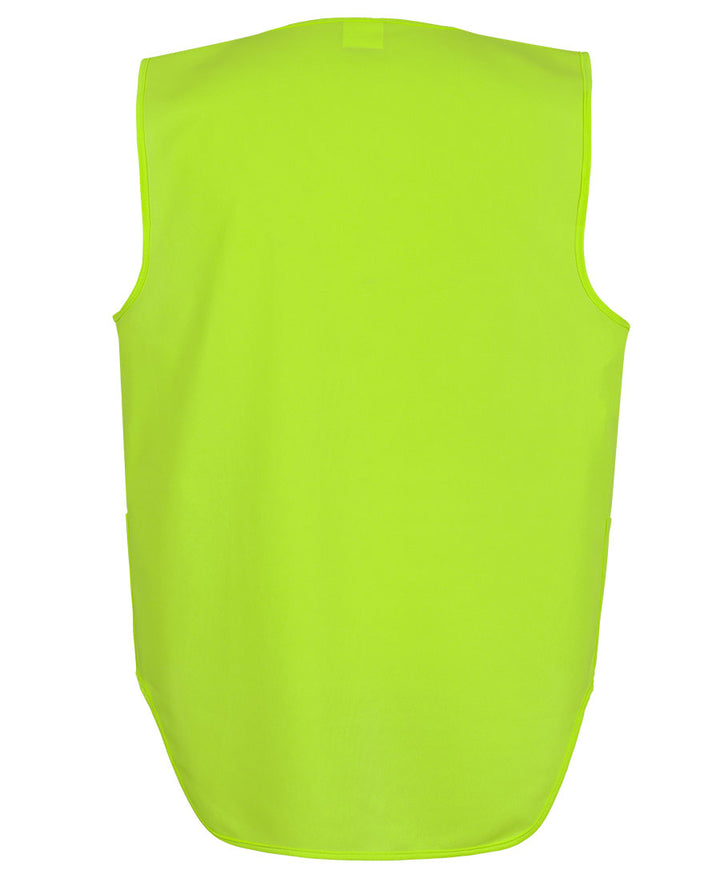 6HVSW - JB's Wear - Hi Vis Zip Drop Tail Safety Vest