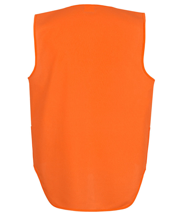 6HVSW - JB's Wear - Hi Vis Zip Drop Tail Safety Vest