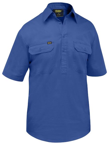 BSC1820 - Bisley - Closed Front Cool Lightweight S/S Shirt Royal