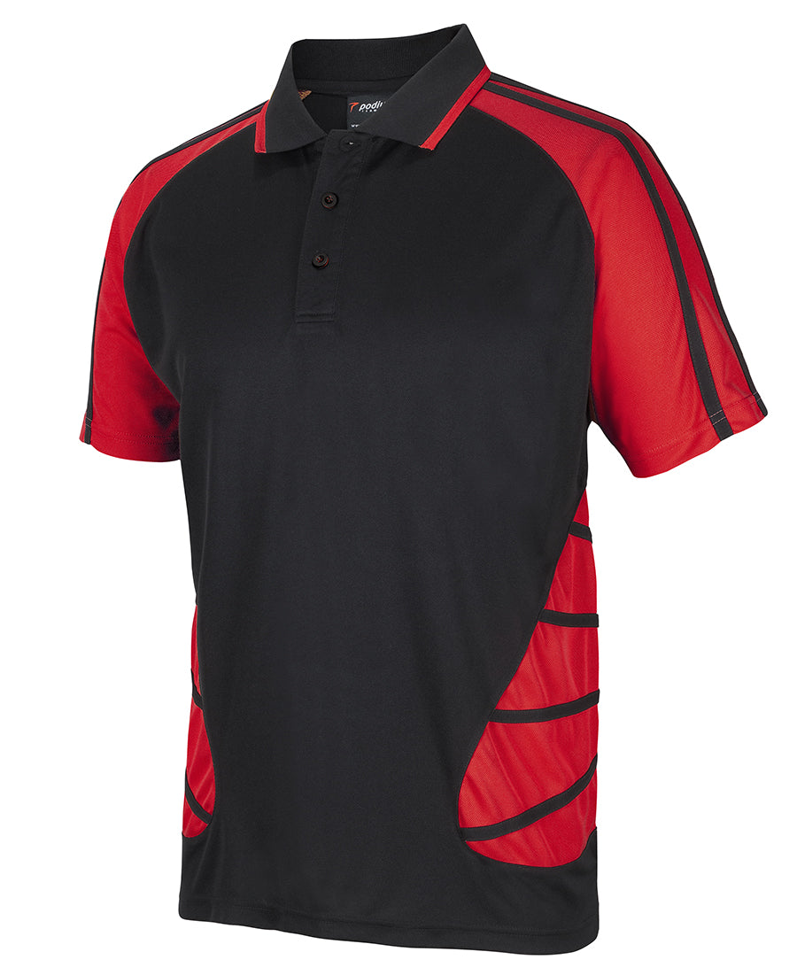 7APS - Podium - Arachnid Polo Black/Red