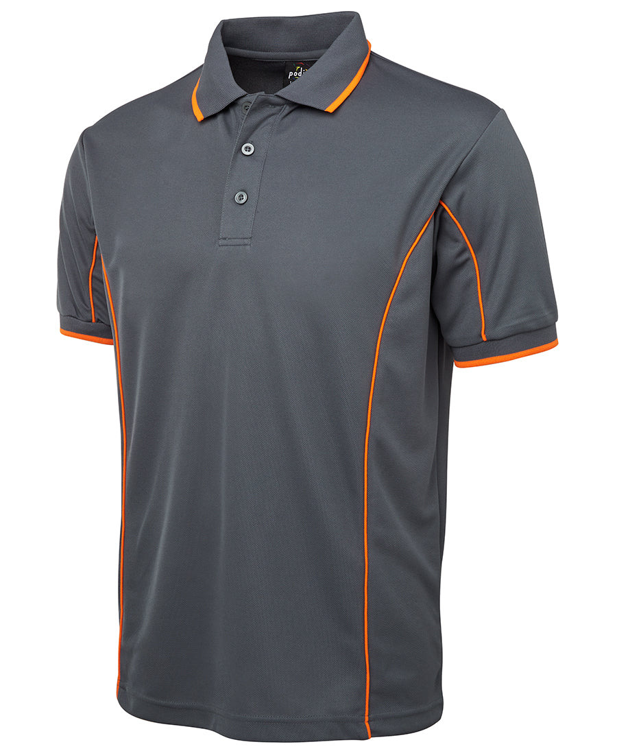 7PIP - JB's Wear - Team Piping Polo Grey/Orange