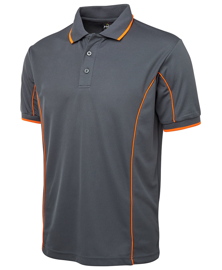 7PIP - JB's Wear - Team Piping Polo Grey/Orange