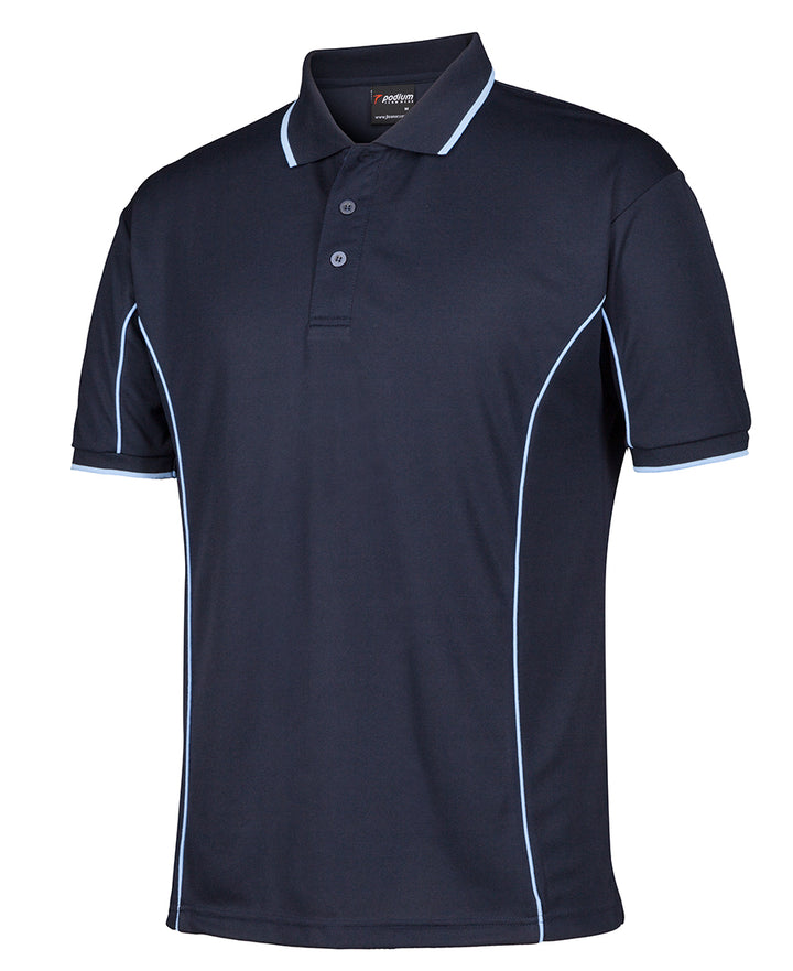 7PIP - JB's Wear - Team Piping Polo Navy/Lt. Blue