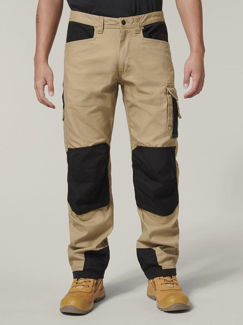 Y02210 - Hard Yakka - Legends Xtreme Cargo Pants Khaki/Black