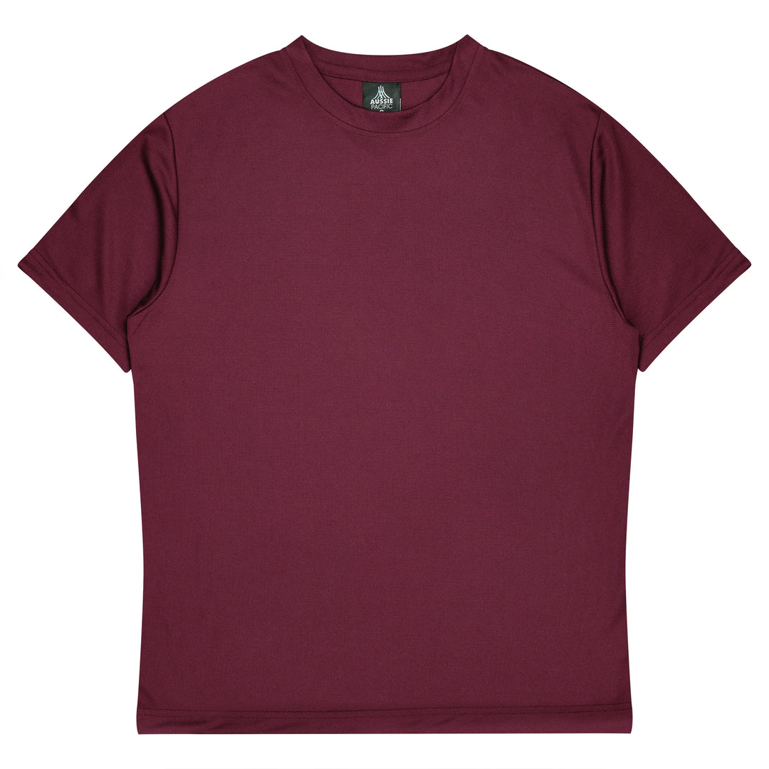 1207 - Aussie Pacific - Botany Polyester Tee - Maroon