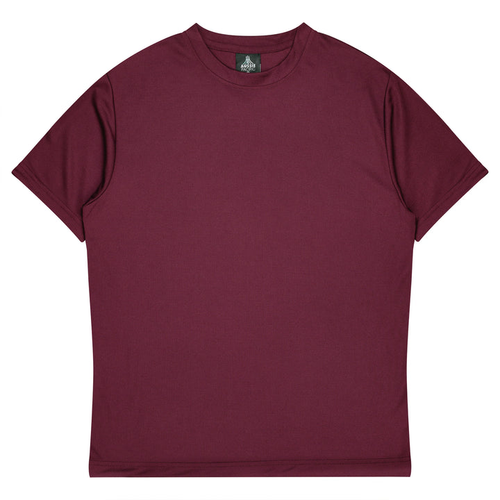 1207 - Aussie Pacific - Botany Polyester Tee - Maroon