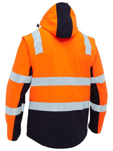 BJ6078T - Bisley - Hi-Vis Taped Two Tone 3 in 1 Soft Shell Jacket