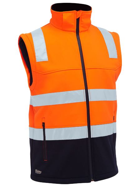 BJ6078T - Bisley - Hi-Vis Taped Two Tone 3 in 1 Soft Shell Jacket