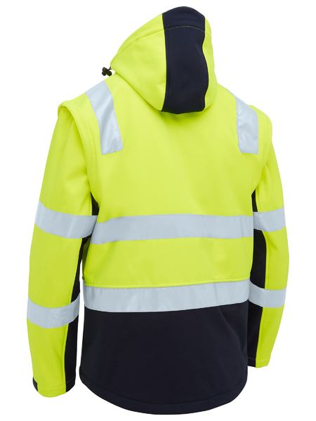 BJ6078T - Bisley - Hi-Vis Taped Two Tone 3 in 1 Soft Shell Jacket