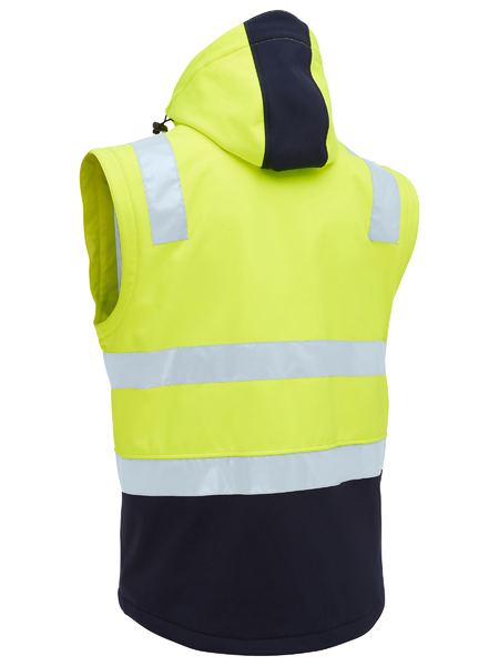 BJ6078T - Bisley - Hi-Vis Taped Two Tone 3 in 1 Soft Shell Jacket