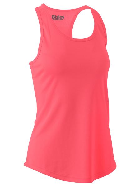 BKL0439 - Bisley - Women's Cool Mesh Racer Back Singlet - Fluoro Pink - Import