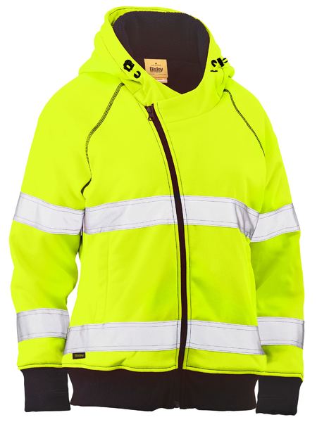 BKL6819T - Bisley - Women's Taped Hi Vis (Sherpa Fleece Lined) Hoodie